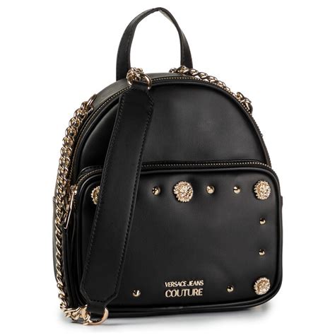 damen rucksack versace jeans couture e1vubbp5 71281 899 leder schwarz|Versace couture 1 shoulder bag.